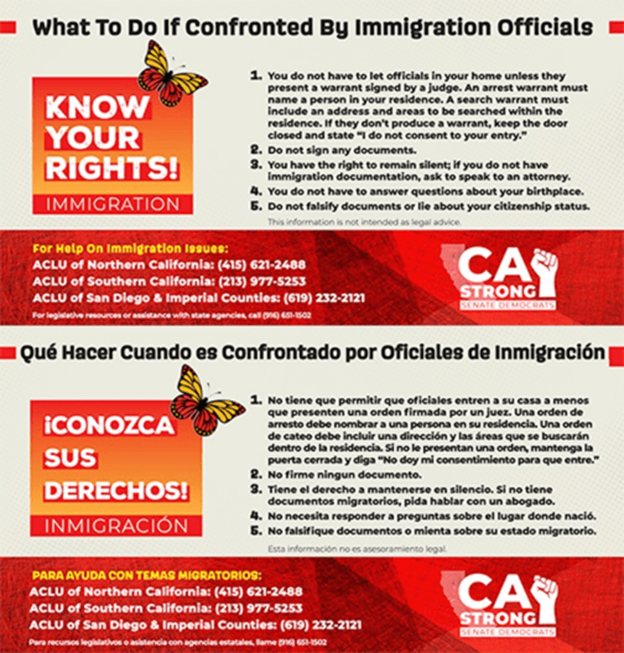 Know Your Rights Information Graphics