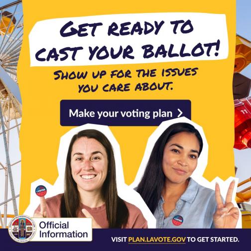 Get Ready to Cast Your Ballot Graphic