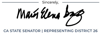 Senator Durazo Signature